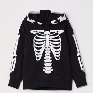 H&M Skeleton Hooded Sweatshirt